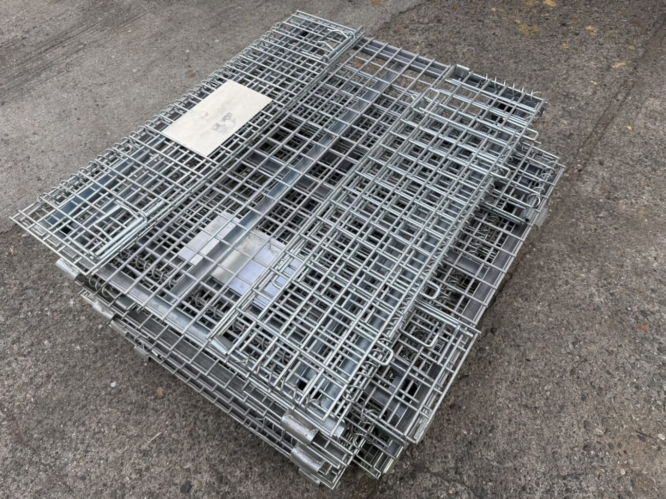 中古　メッシュパレート　在庫大量 在庫僅少＞M-5中古メッシュパレット（ハーフ）D800xW1000xH400~H480